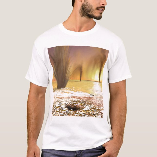 Die südliche Eismauer am Mars T-Shirt (Vorderseite)