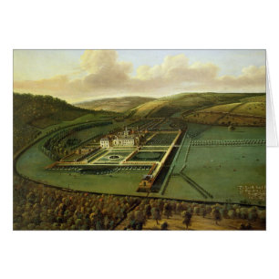 Die Südostaussicht des Hampton Court, Herefords