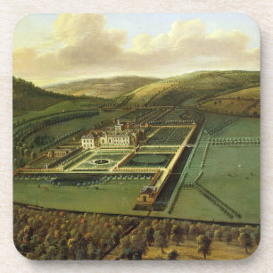 Die Südostaussicht des Hampton Court, Herefords Untersetzer