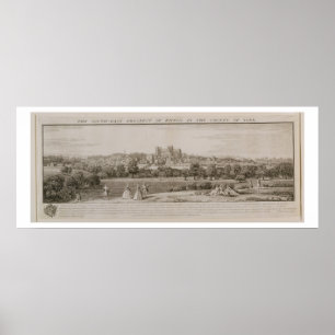 Die Südostaussicht von Rippon, 1731-48 (Linie e Poster