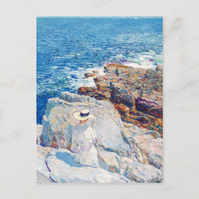 Die Südufer, appliziert von Childe Hassam Postkarte (Vorderseite)