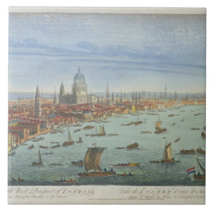 Die Südwestaussicht von London, von Somerset G Fliese