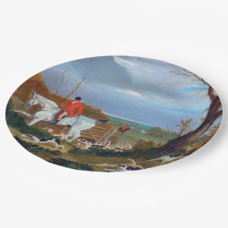 Die Suffolk Jagd 1833 Fox Jagd Papierplatte Pappteller