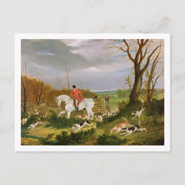 Die Suffolk-Jagd - Auf dem Weg zum Herringswel Postkarte (Vorderseite)