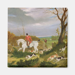Die Suffolk-Jagd - gehend, nahe Herringswel zu Magnet