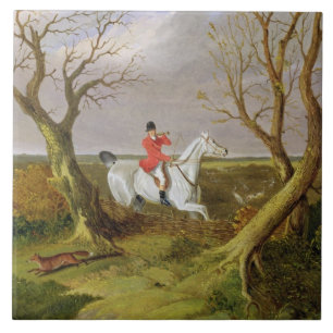 Die Suffolk-Jagd - weggegangen (Öl auf Leinwand) Fliese