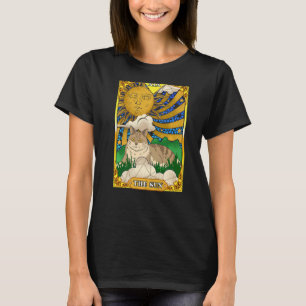 Die Sun Cat Arcana Tarot Card Mystical Wiccan T-Shirt