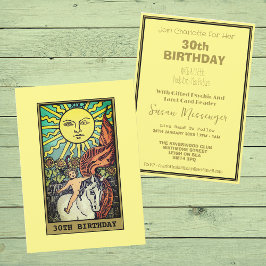 Die Sun Tarot Card 30. Geburtstag Party Einladung