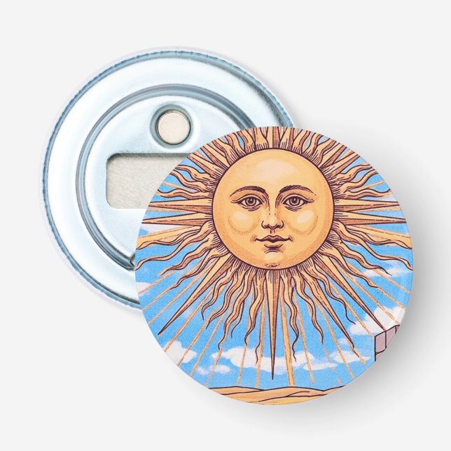Die Sun-Tarot-Karte Flaschenöffner (Vorderseite)