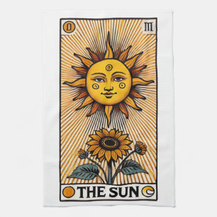 Die Sun-Tarot-Karte Geschirrtuch