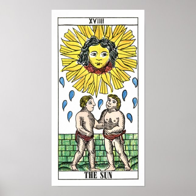 Die Sun-Tarot-Karte Poster (Vorne)