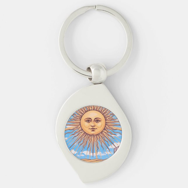 Die Sun-Tarot-Karte Schlüsselanhänger (Vorderseite)