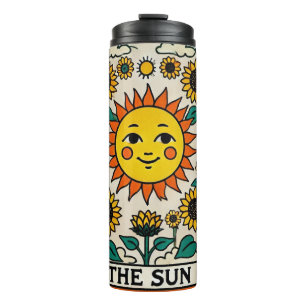 Die Sun-Tarot-Karte Sonnenschein Thermosbecher