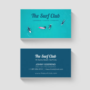 Die Surf Club Business Card Visitenkarte