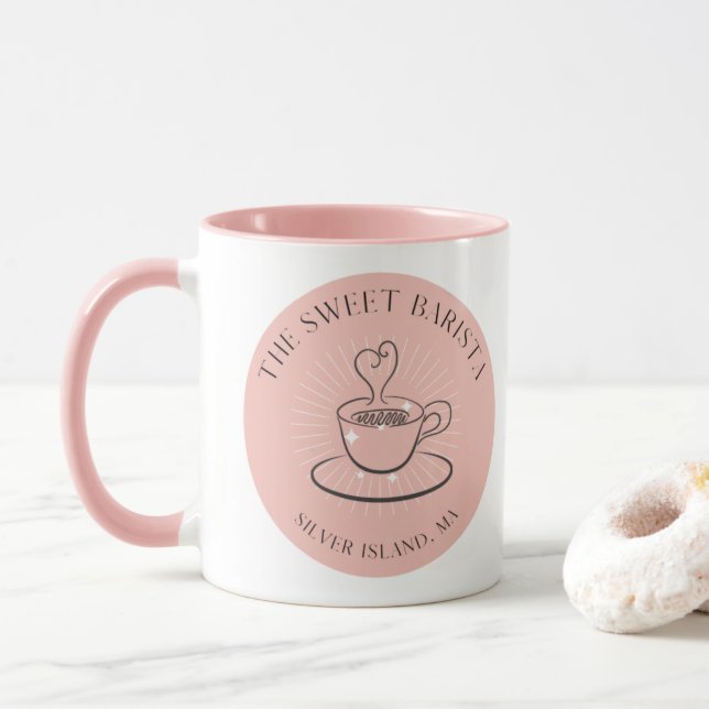 Die süße Barista-Tasse Tasse (Mit Donut)