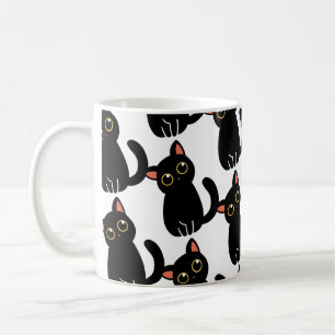 Die süßeste schwarze Katzen-Tasse als Geschenk für Kaffeetasse