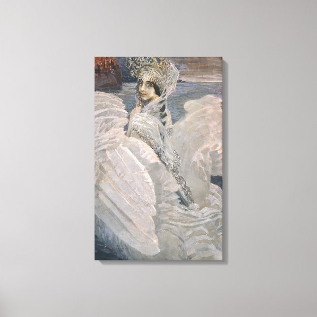 Die Swan Princess (von Michail Vrubel) Leinwanddruck (Vorderseite)