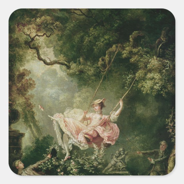 Die Swing Quadratischer Aufkleber (Vorderseite)