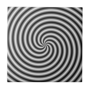 Die Swirbelsäule in Schwarz und Weiß Fliese