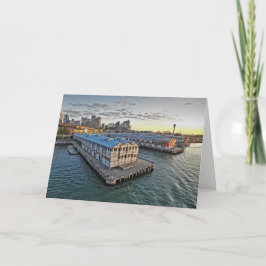 Die Sydney-Pier-australische Stadt-Gruß-Karte Karte