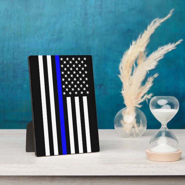 Die symbolische bläuliche Flagge der USA Fotoplatte (Seite)