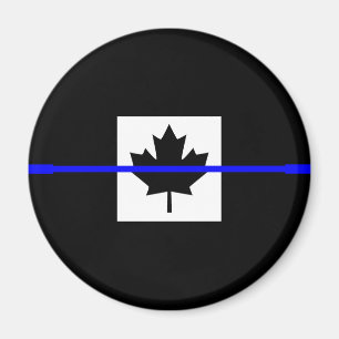 Die symbolische dünne blaue Linie auf der kanadisc Magnet