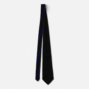 Die symbolische dünne blaue Linie auf schwarz Krawatte