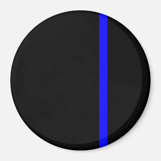 Die symbolische dünne blaue Linie auf schwarz Magnet (Vorne)