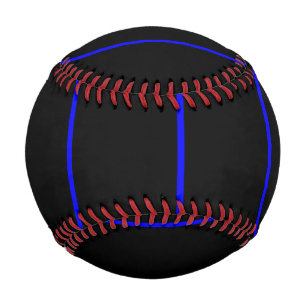 Die symbolische dünne blaue Linie im vertikalen St Baseball