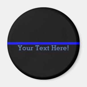 Die symbolische dünne blaue Linie personalisieren  Magnet
