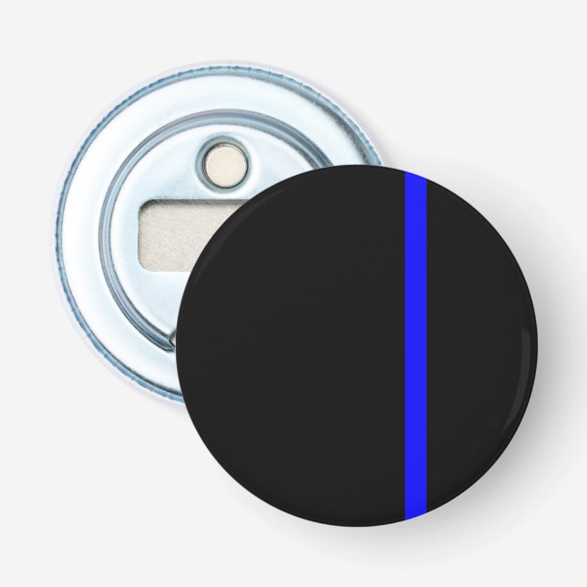 Die symbolische dünne blaue Linie vertikal Flaschenöffner (Vorderseite)