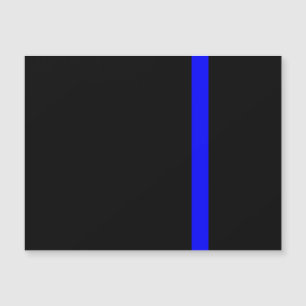 Die symbolische dünne blaue Linie vertikal Magnetkarte