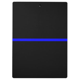 Die symbolische dünne Blue Line-Grafik Klemmbrett