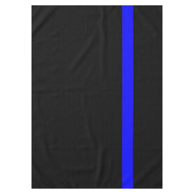 Die symbolische dünne Blue Line-Vertikale-Art Tischdecke (Vorderseite)