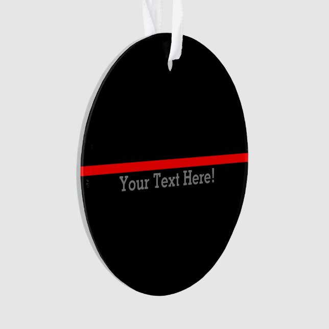 Die symbolische dünne rote Linie Ihres Textes auf  Ornament (Vorderseite)