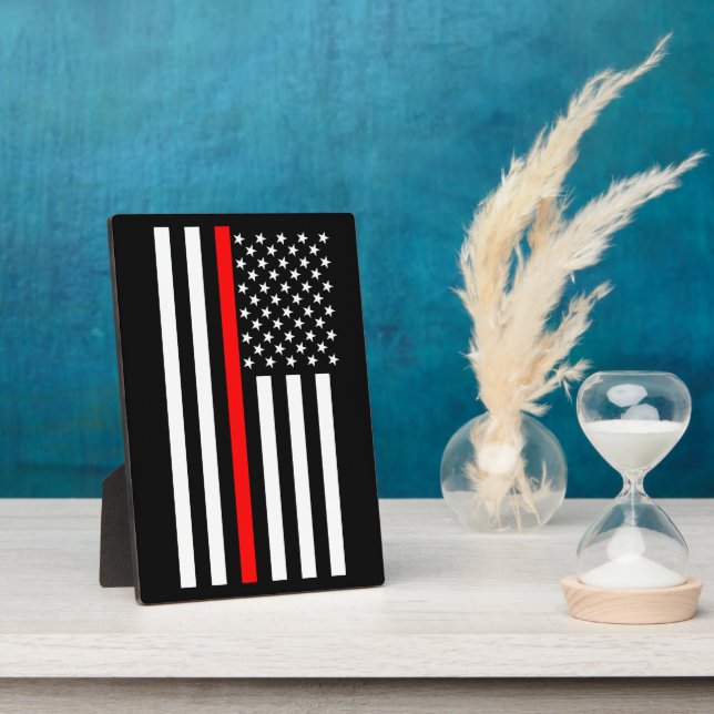 Die symbolische rote Flagge der USA Fotoplatte (Seite)