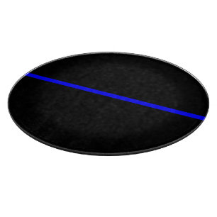 Die symbolische Thin Blue Line Grafik Schneidebrett