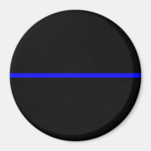 Die symbolische Thin Blue Line Horizontales Schwar Magnet