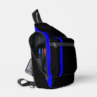 Die Symbolische Thin Blue Line im schwarzen Stil