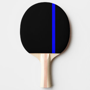 Die Symbolische Thin Blue Line im schwarzen Stil Tischtennis Schläger