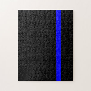 Die symbolische Thin Blue Line vertikal