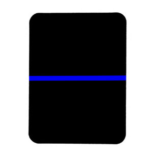 Die symbolträchtige, blaue Liniendekoration Magnet