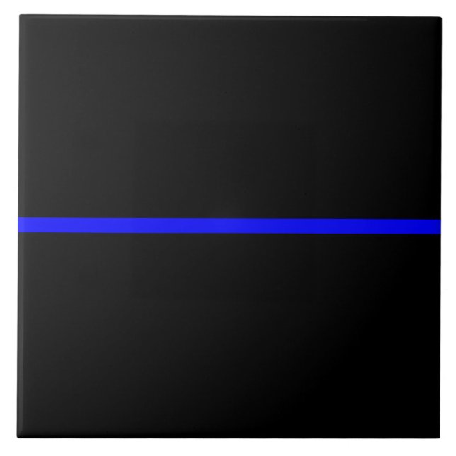 Die symbolträchtige, blauen Linien Fliese (Vorderseite)