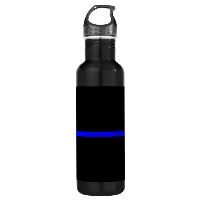 Die symbolträchtige, blauen Linien Trinkflasche (Vorderseite)