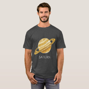 Die T der Saturn-Planeten-Aquarell-Männer T-Shirt