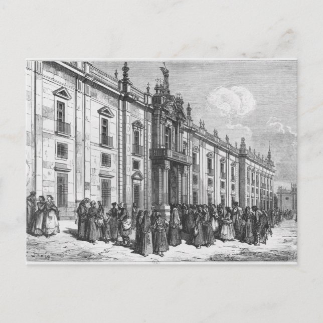 Die Tabakfabrik in Sevilla Postkarte (Vorderseite)