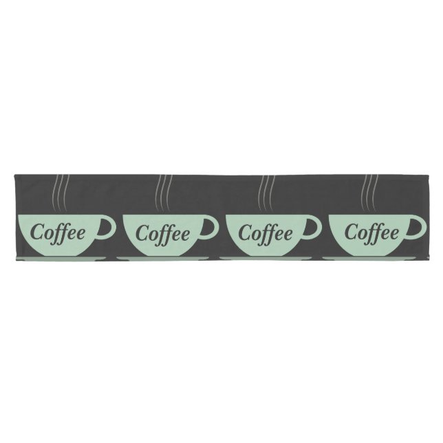 Die Tabellen-Läufer des Kaffee-Liebhabers Kurzer Tischläufer (Horizontal)
