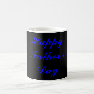 Die Tag-Schwarze u. blaue Tasse des Vaters