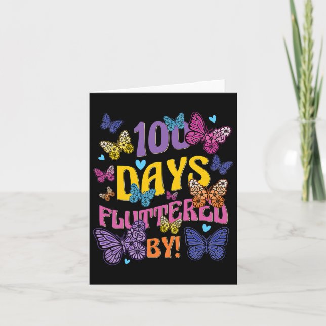 Die Tage verstümmelt von - 100. Schulschmetterling Karte (Vorderseite)