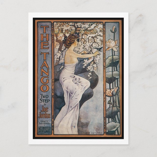 Die Tango Vintag Songbook Cover Postkarte (Vorderseite)